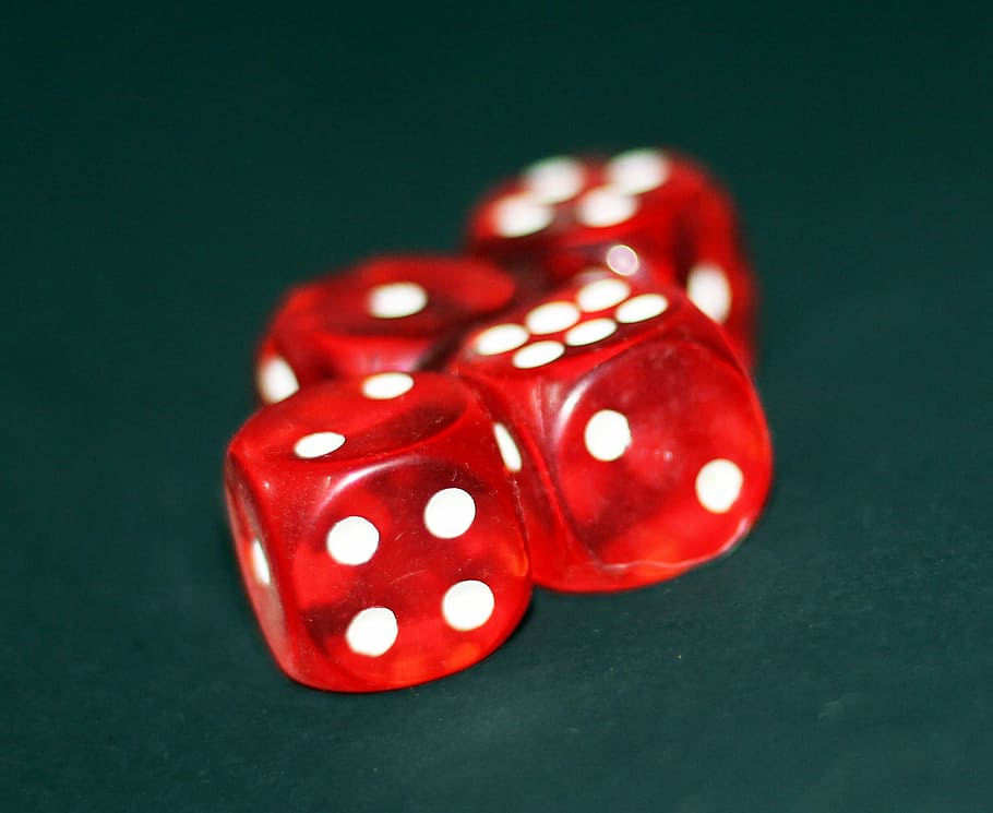 Dados, juegos de azar, cubos, suerte, oportunidad, las vegas, casino, juego, riesgo, jugar