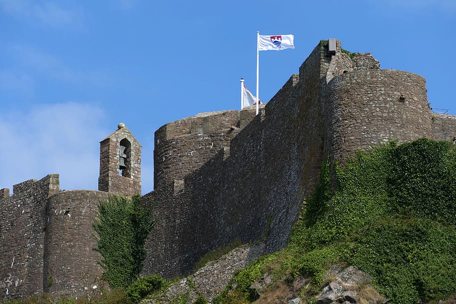 jersey, castle, orgueil, port, island of jersey, gorey, historically, fortress, united kingdom, england