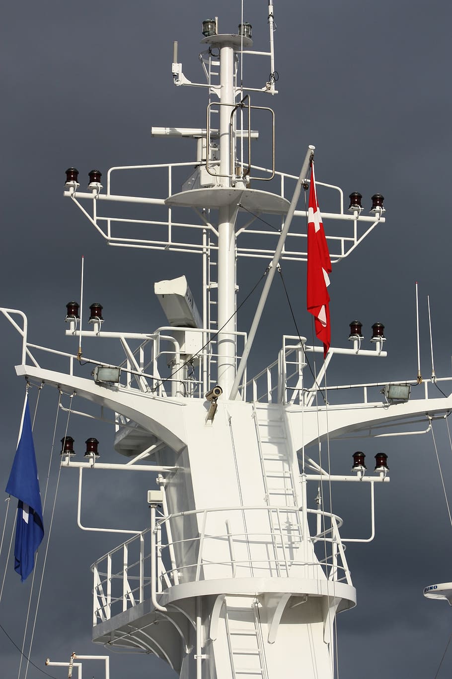 danés, bandera danesa, dannebrog, cielo, barco, transbordador, dinamarca, bandera, embarcación náutica, transporte