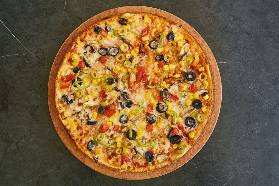 pizza, masa, queso, comida, tomate, delicioso, fresco, nutrición, restaurante, cocina