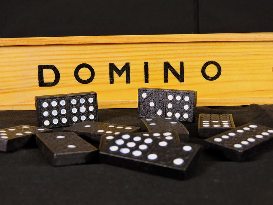 dominó, jogo, cartão, passatempo, diversão, entreter, jogos, lazer jogos, jogos de azar, madeira - material