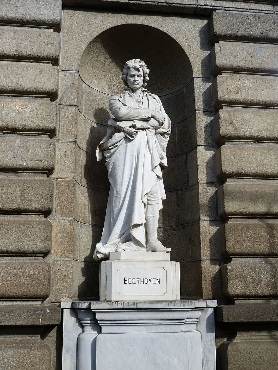 beethoven statue, Ludwig Van Beethoven, Bust, beethoven, composer, famous, german, musician, music, viennese classicism