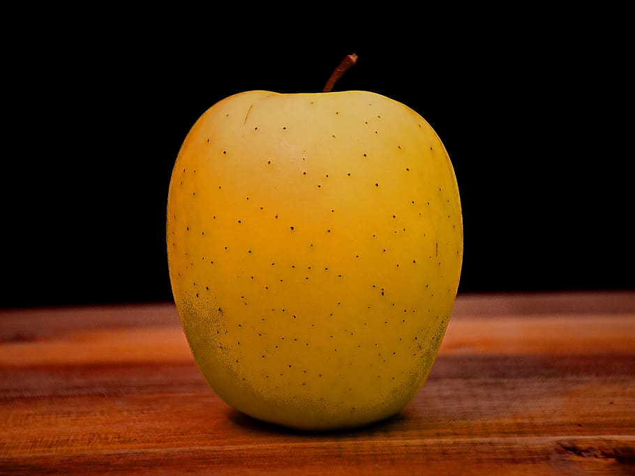 maçã, fruta, saudável, comida, fresca, vitaminas, deliciosa, madura, amarela, maçã amarela