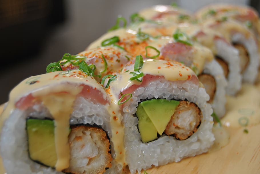 sushi, comer, japonés, delicioso, restaurante, fresco, asia, Comida, comida y bebida, lista para comer