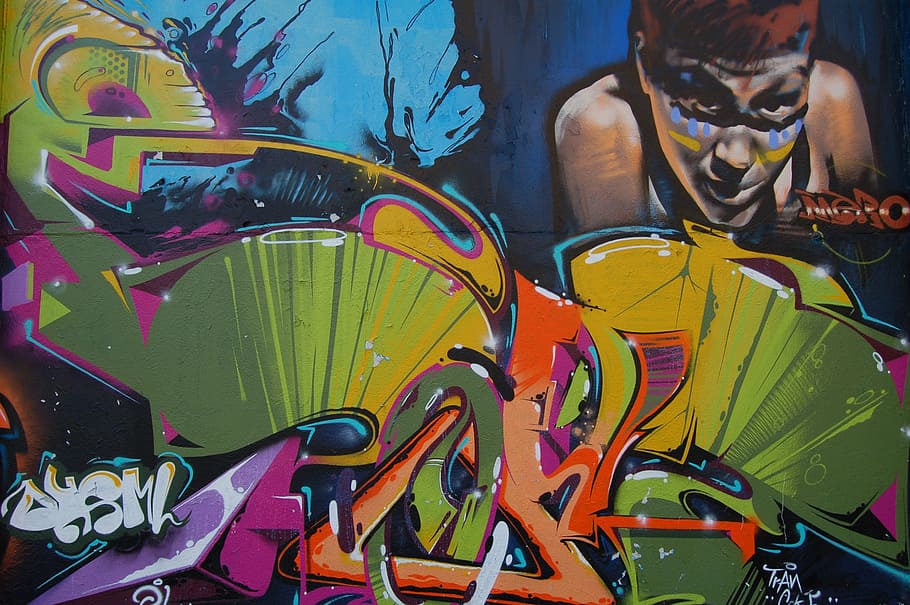 grafiti, abstrak, seni, artistik, warna-warni, kreatif, grafik, lukisan, seni jalanan, vandalisme