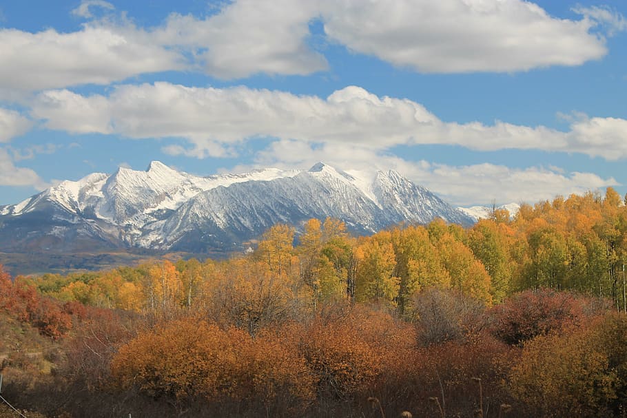 colorado, chair mountain, alpine, landscape, aspen, rocky, western, fall, mountain, beauty in nature