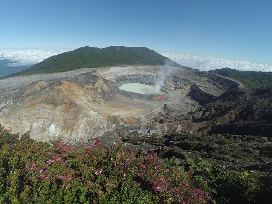 Volcán Poás, volcán, Costa Rica, viajes, belleza en la naturaleza, montaña, paisajes: naturaleza, cielo, naturaleza, medio ambiente