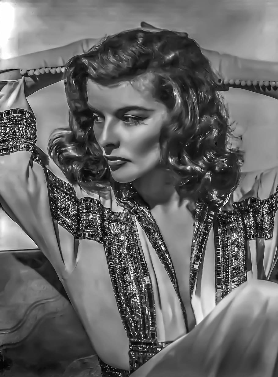 katherine hepburn, stage, hollywood, film actress, real people, young adult, one person, young women, lifestyles, beauty