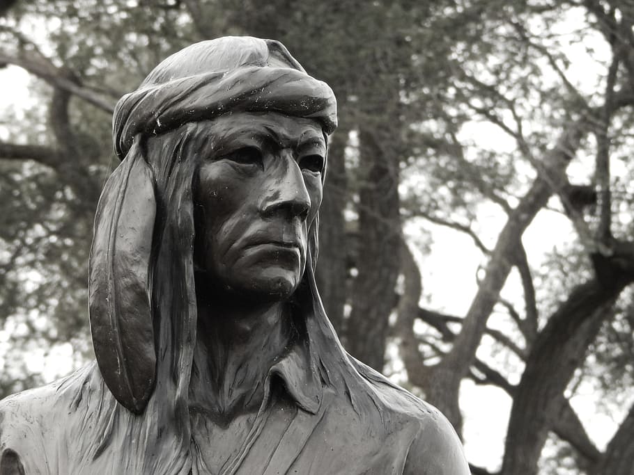 Native American, Statue, Historical, native, american, religion, indian, culture, solemn, sad