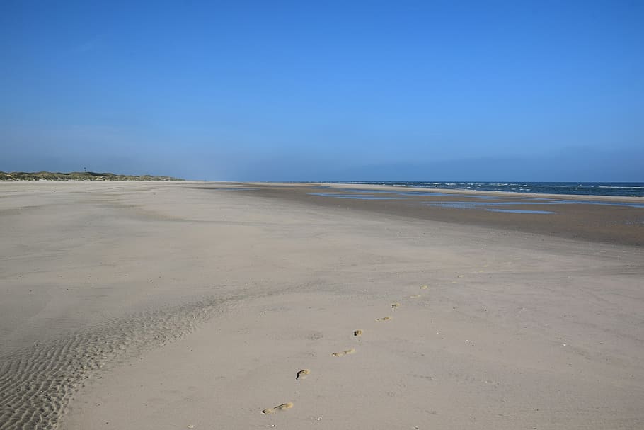 praia de langeoog, praia, duna, costa, mar do norte, frísia oriental, areia, natureza, mar, céu