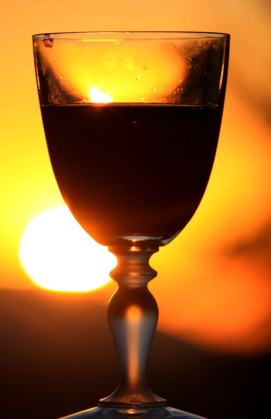 red wine, glass, wine, drink, alcohol, sunset, wanderlust, holiday, sun, relax