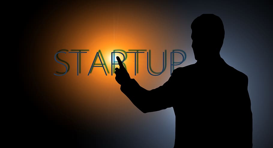 standing, man, startup text, start, start up, startup, career, success, finger, touch