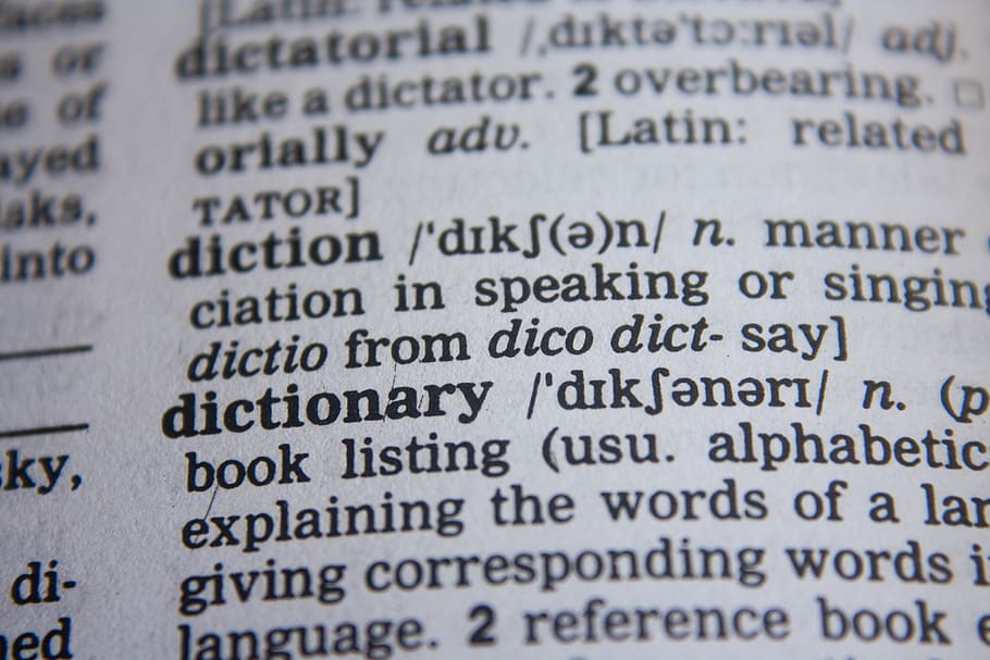 dicionário, palavras, letras, pesquisa, leitura, aprendizagem, estudo, educação, escola, vocabulário