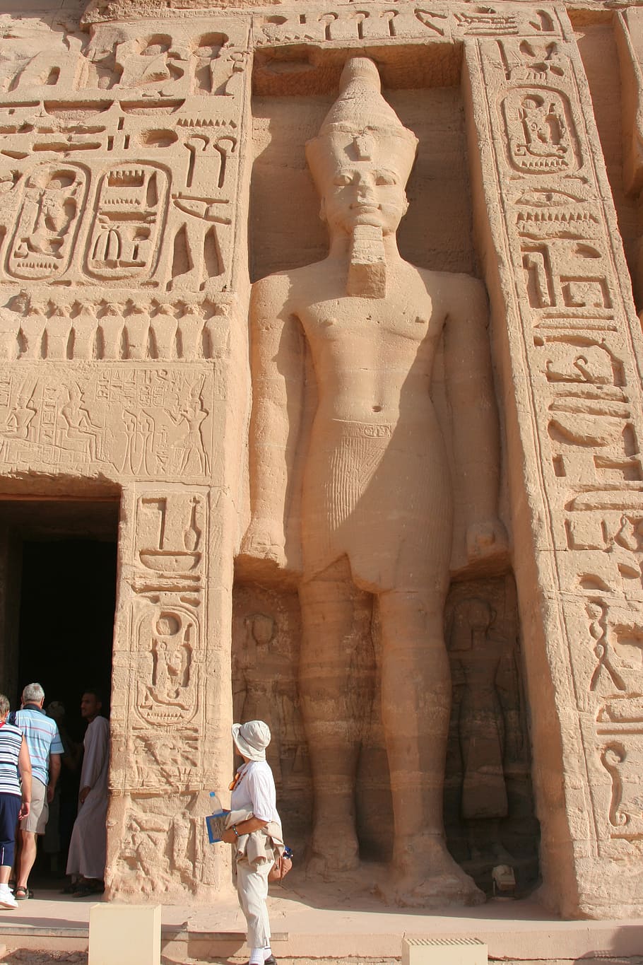 egypt, aswan, abu simbel, nile, river, temple, ruins, ancient, blue sky, pharaoh