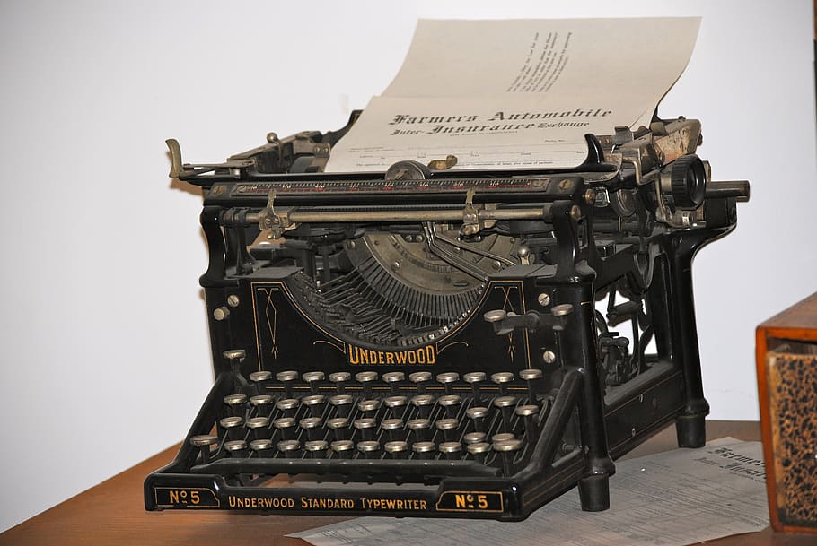 typewriter, writing, vintage, type, letter, vintage typewriter, old, retro, writer, paper