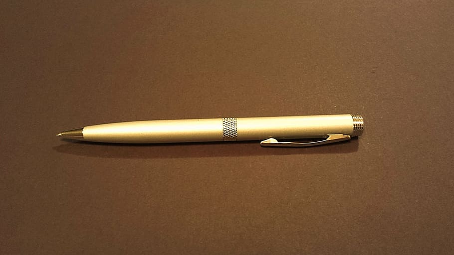 color beige, haga clic en bolígrafo, marrón, superficie, bolígrafo, tinta, oro, escribir, carta, caligrafía