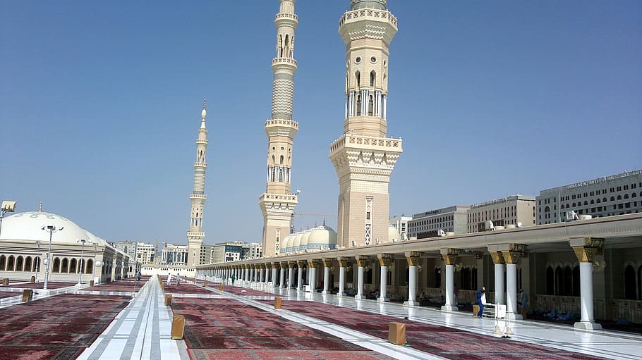 hito durante el día, Medina, mezquita, musulmanes, musulmán, árabe, madina, santo, religión, religioso