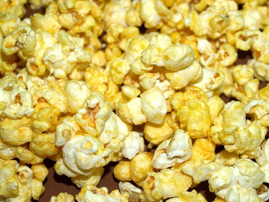 popcorn, jagung, pop, kotak, ember, bioskop, tas, latar belakang, makanan cepat saji, kardus