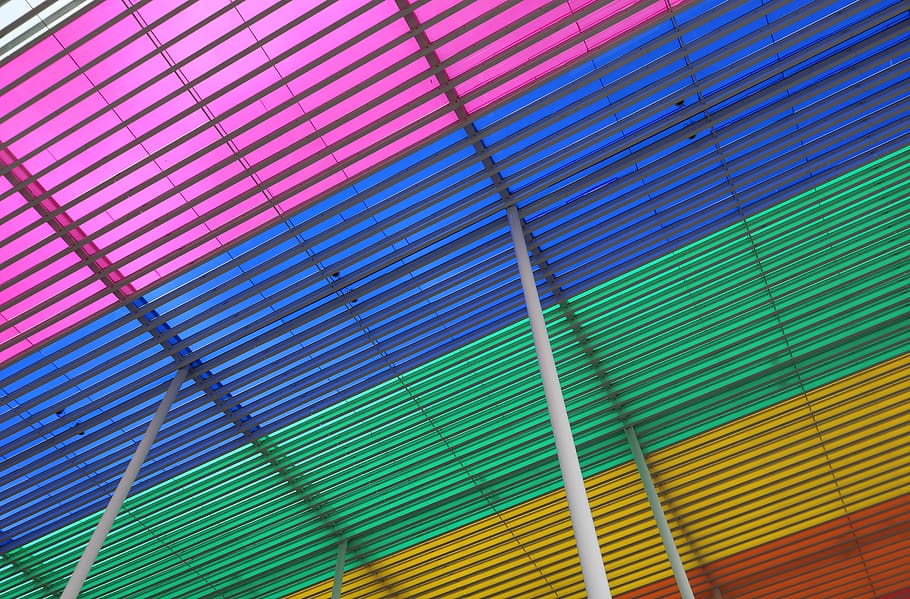 belgium, antwerp, theater, roof, gay, rainbow, architecture, building, flanders, colorful