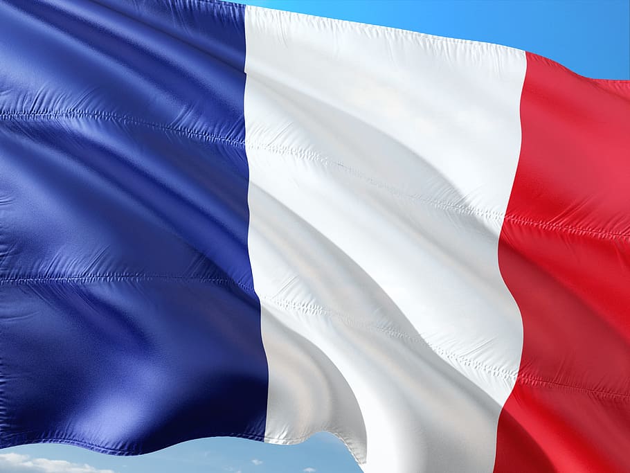 bandera de francia, internacional, bandera, ue, europa, bandera de la unión europea, francia, patriotismo, rojo, azul