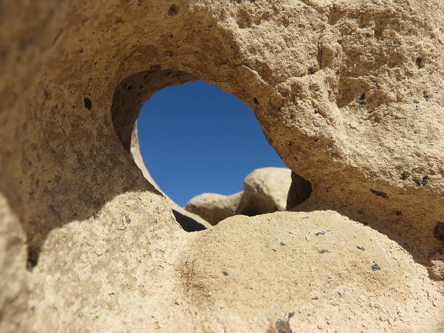 Stone, Hole, Fuerteventura, Nature, ancient, rock - Object, arch, old ruin, day, history