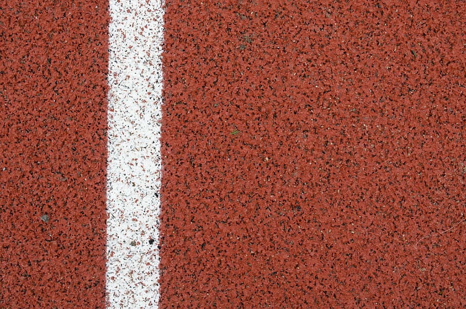 track, running track, race, competition, crease, paint, red, backgrounds, sport, pattern