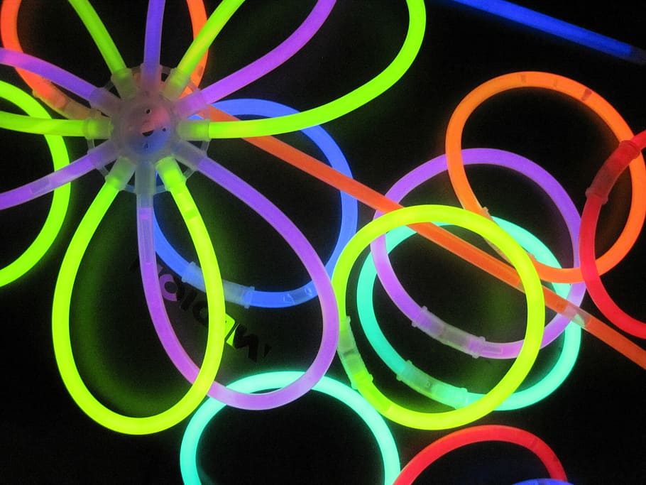 surtido de pulseras led, Glow Stick, Colorido, Luz, Color, luces, iluminación, deco, multicolor, abstracto