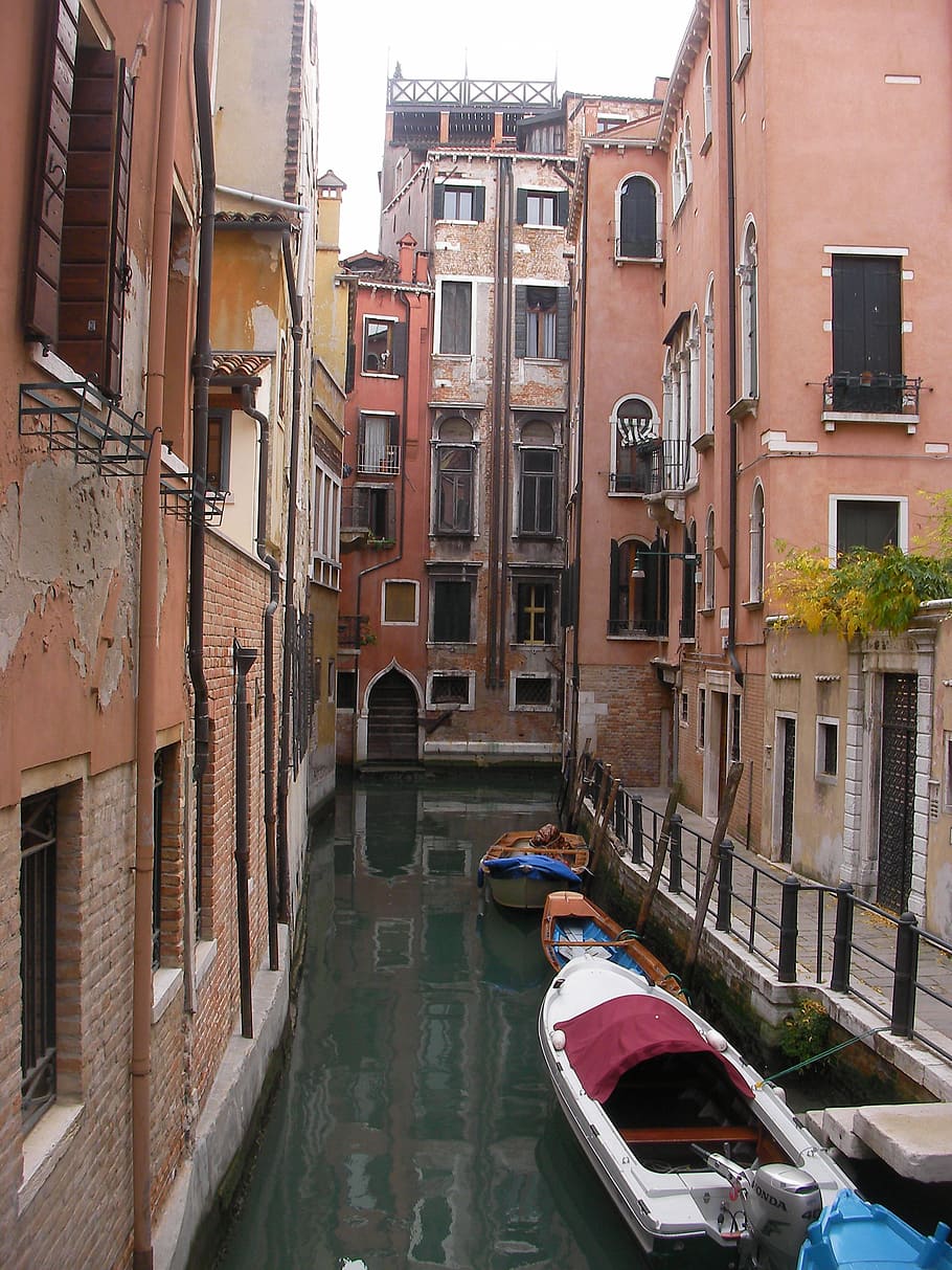 Veneza, Itália, edifícios, cidade, arquitetura, viagem, água, canal, Veneza Itália, Europa