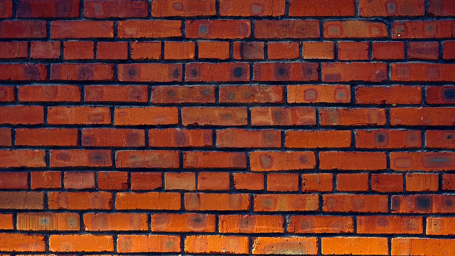brown brick wall, brick, wall, pattern, cube, stone, desktop, construction, brickwork, cement