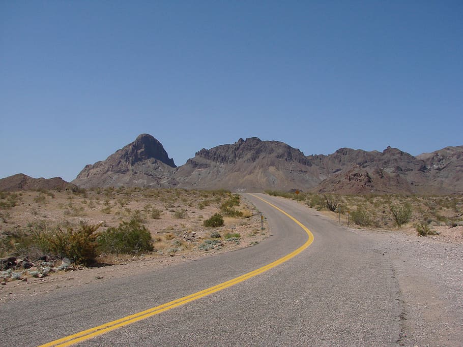 paved, road, deserted, land, street, mountains, desert, route 66, route, 66