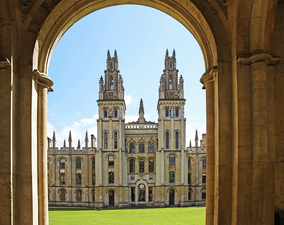 faculdade de almas, falcões amarra torres, All Souls College, Hawks, Moor, Torres, faculdade, Oxford, Oxfordshire, Inglaterra