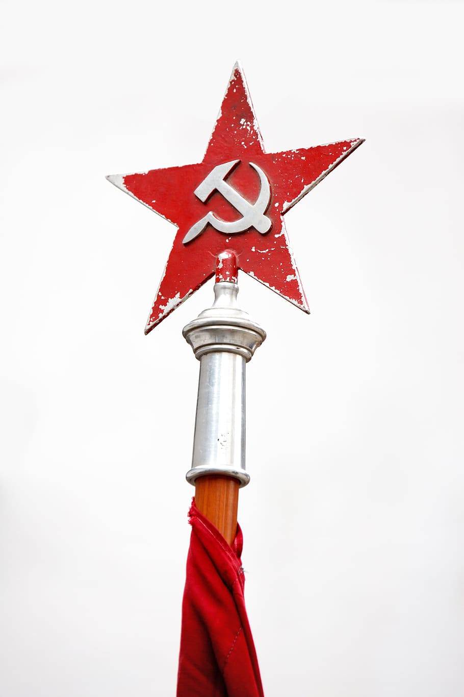 rojo, estrella, hoz, poste de martillo, comunismo, comunista, martillo, Moscú, antiguo, política
