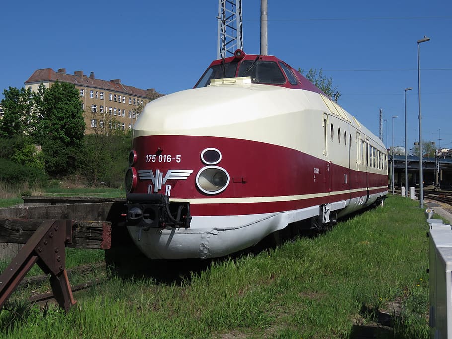 kereta ekspres, Jerman, reichsbahn, dr, 175 015-016, ddr, kereta api, lokomotif, teknologi, perjalanan