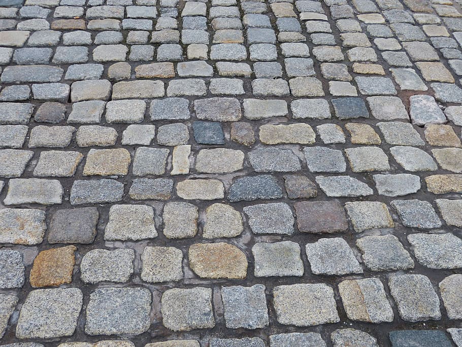 road, ground, paving stones, away, texture, stone, patch, cobblestones, pattern, structure