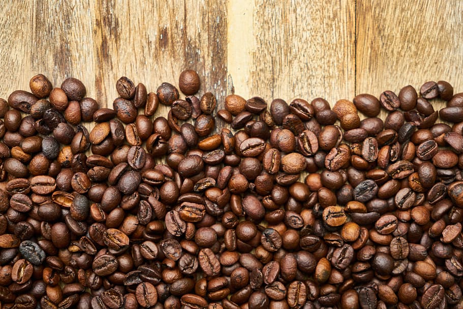 coffee, caffeine, core, seed, beautiful, delicious, scented, background, macro, food