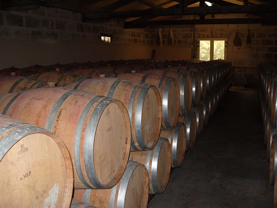 wine cellar, barrels, cask, wine, cellar, wine cask, barrel, winemaking, indoors, winery