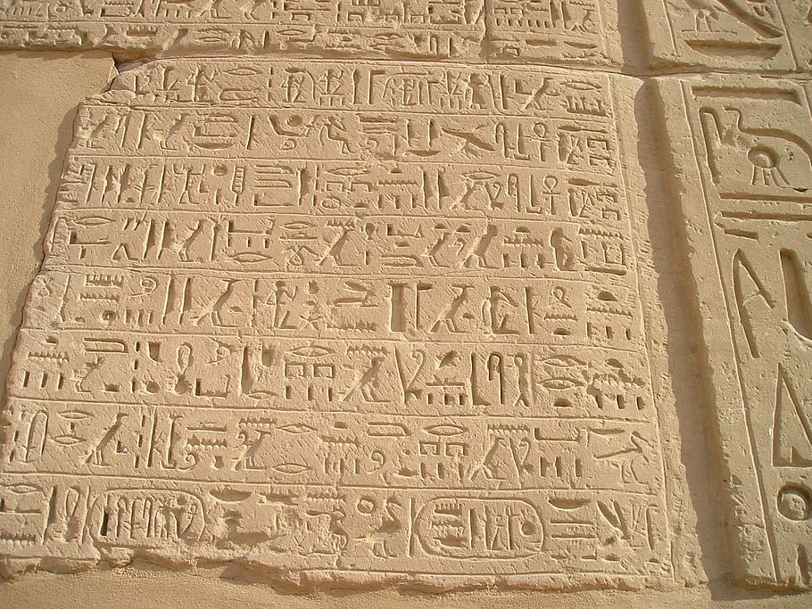 brown, hieroglyphics wall decor, Egypt, Luxor, Karnak, Hieroglyphics, wall, font, characters, history