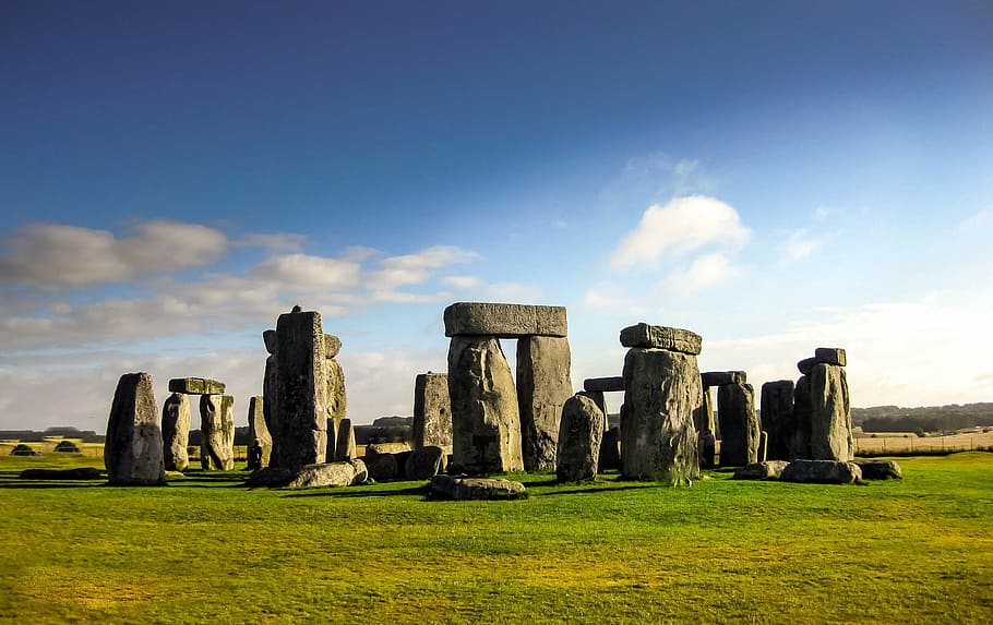 Stonehenge, Inglaterra, Diurno, monumento, natureza, pedra, círculo, Lugar famoso, história, antiga