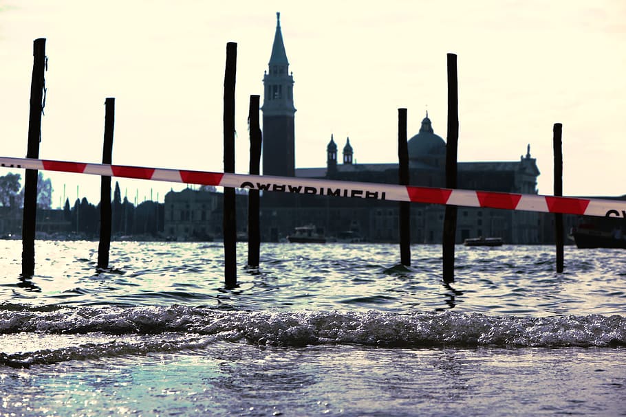 Veneza, inundações, Itália, inundação, água, turismo, praça, viagem, turistas, historicamente