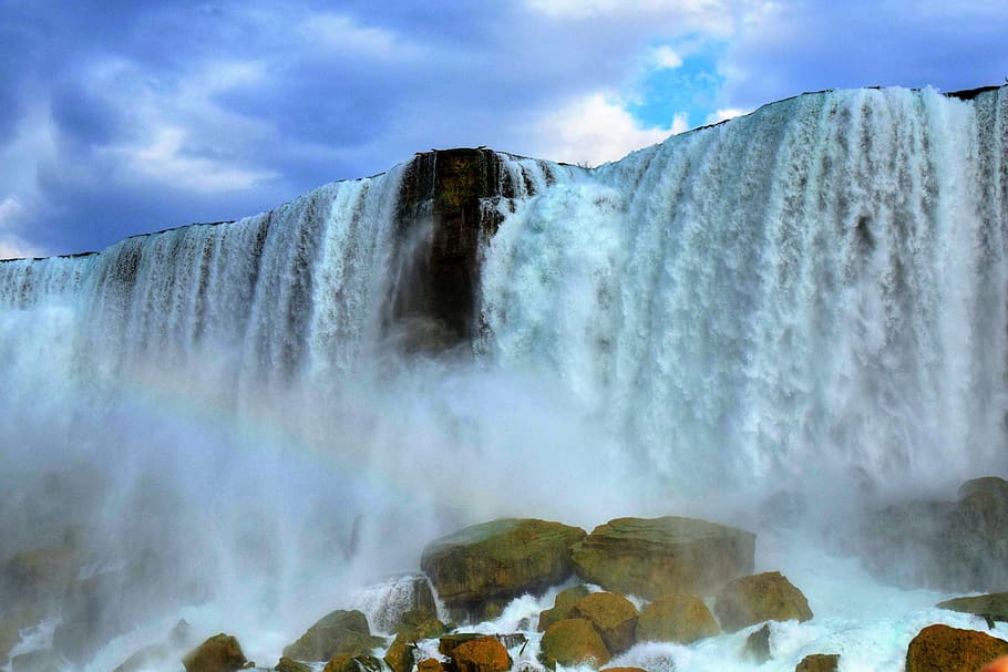 niagara, waterfall, scenic, canada, nature, water, falls, mist, landscape, attraction