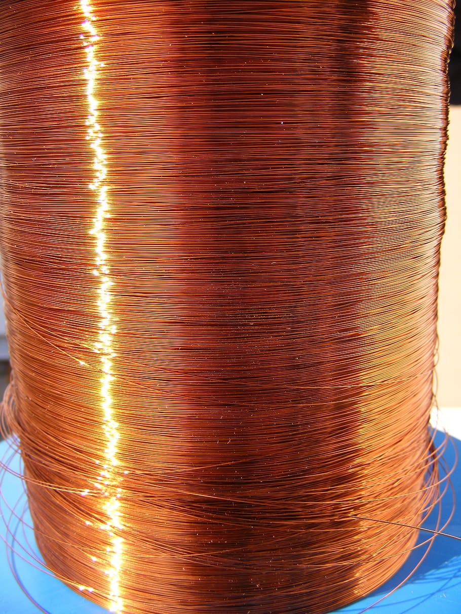 copper, enamelled, lp-lmx, polyamide, round, wire, industries, close-up, metal, backgrounds