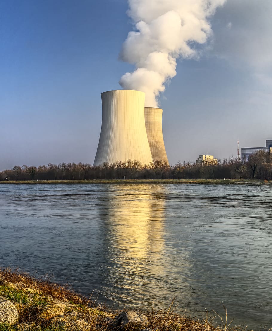 원자력 발전소, 냉각탑, 발전소, 에너지, 현재, 전기, 원자로, 원자력, 산업, 환경