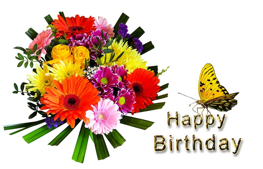 ramo de flores de colores variados, feliz, superposición de texto de cumpleaños, cumpleaños, feliz cumpleaños, tarjeta de cumpleaños, tarjeta de felicitación, saludo, felicitaciones, mapa