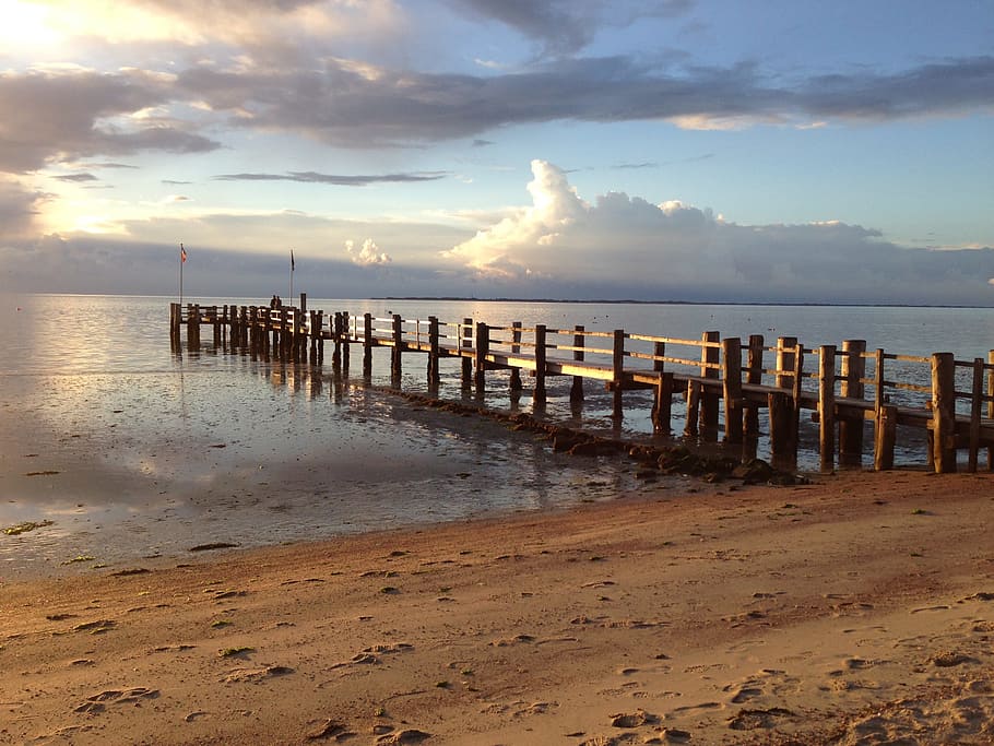 föhr, playa, nubes, mar del norte, mar, isla föhr, nordfriesland, costa, cielo, agua