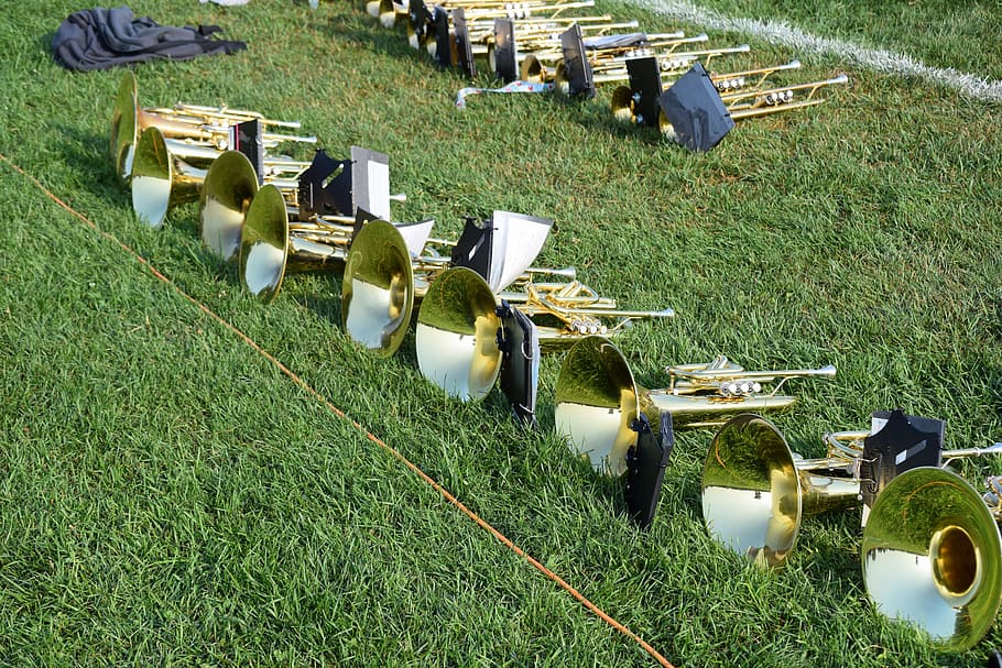 Horn, Brass, Music, Instruments, Band, trumpet, sound, musician, orchestra, classical