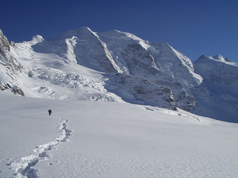 muro norte, piz palu, pilar bumiller, alpino, montañas, muro de hielo, frío, alpinismo, bergsport, recorrido con raquetas de nieve