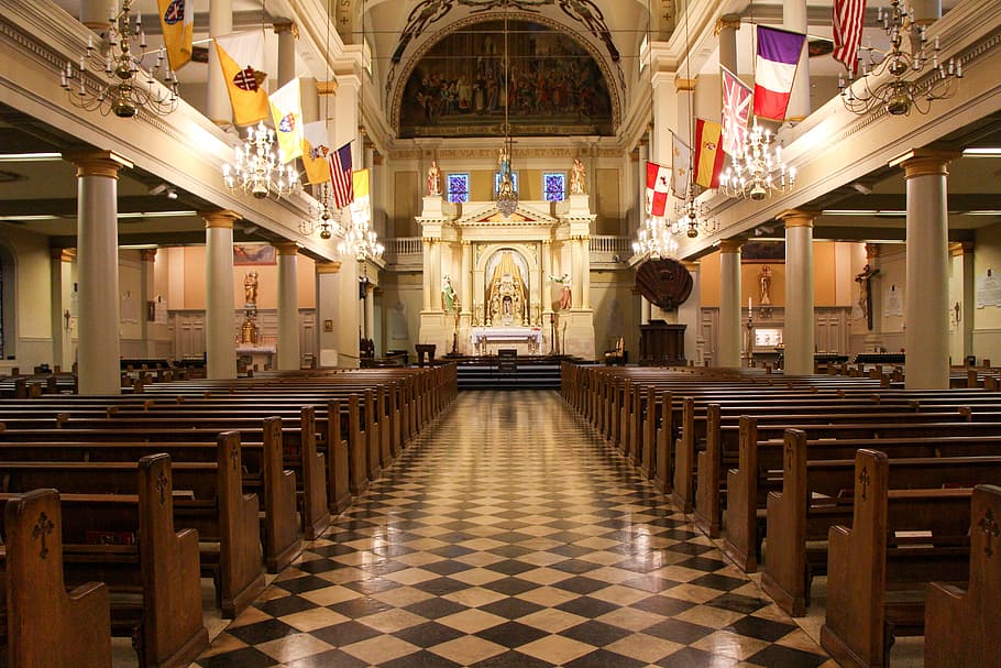 church, new orleans, cathedral, french, quarter, architecture, built structure, religion, spirituality, belief