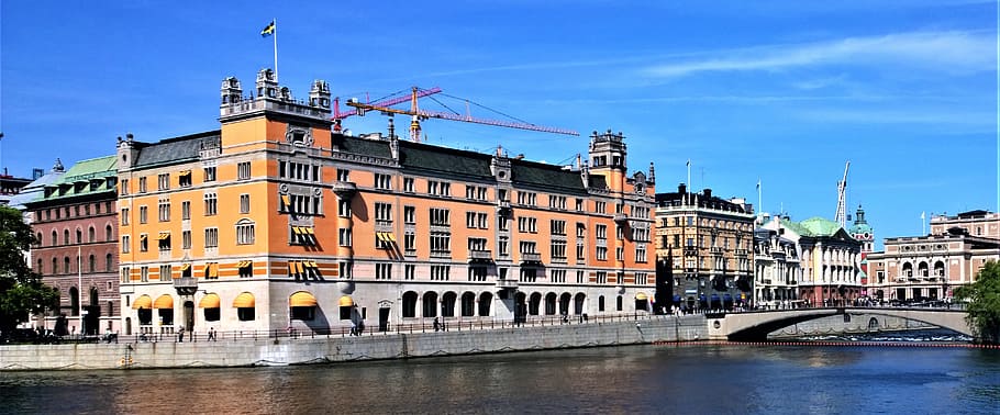 stockholm, building, architecture, rosenbad, the government building, facade, historic building, story, old, outdoor