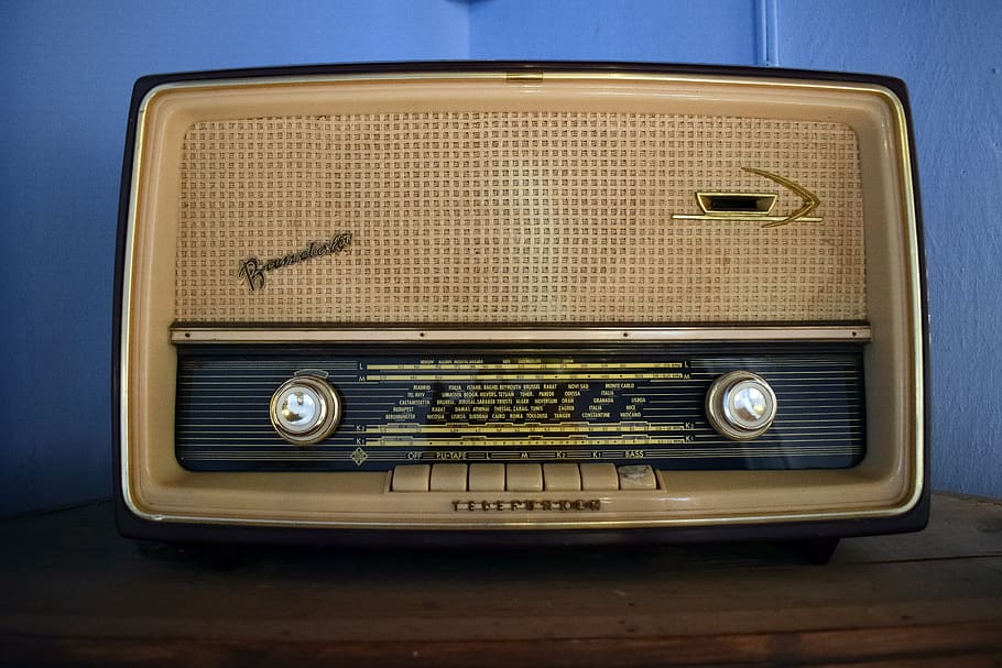 radio, antiguo, retro, vintage, nostalgia, historia, difusión, estilo, diseño, telefunken