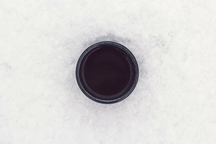 black, paint, white, surface, round, coffee, cup, circle, simple, backgrounds